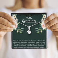Load image into Gallery viewer, Graduation Gifts, Onward and Upward, Alluring Beauty Necklace For Women, College Preschool High School Graduation Present
