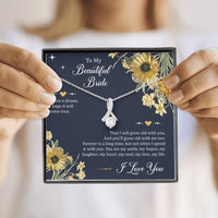 Load image into Gallery viewer, To My Bride Gifts, I Have A Dream, Alluring Beauty Necklace For Women, Wedding Day Thank You Ideas From Groom
