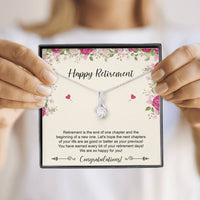 Load image into Gallery viewer, Retirement Gifts, Happy For You, Happy Retirement Alluring Beauty Necklace For Women, Retirement Party Favor From Friends Coworkers
