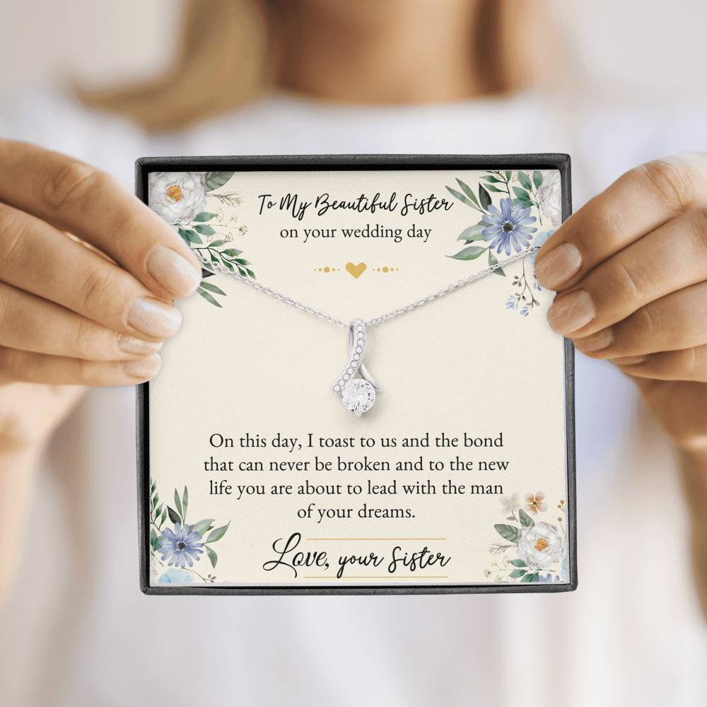 Bride Gifts, On This Day, Alluring Beauty Necklace For Women, Wedding Day Thank You Ideas From Sister