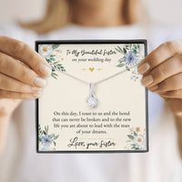 Load image into Gallery viewer, Bride Gifts, On This Day, Alluring Beauty Necklace For Women, Wedding Day Thank You Ideas From Sister

