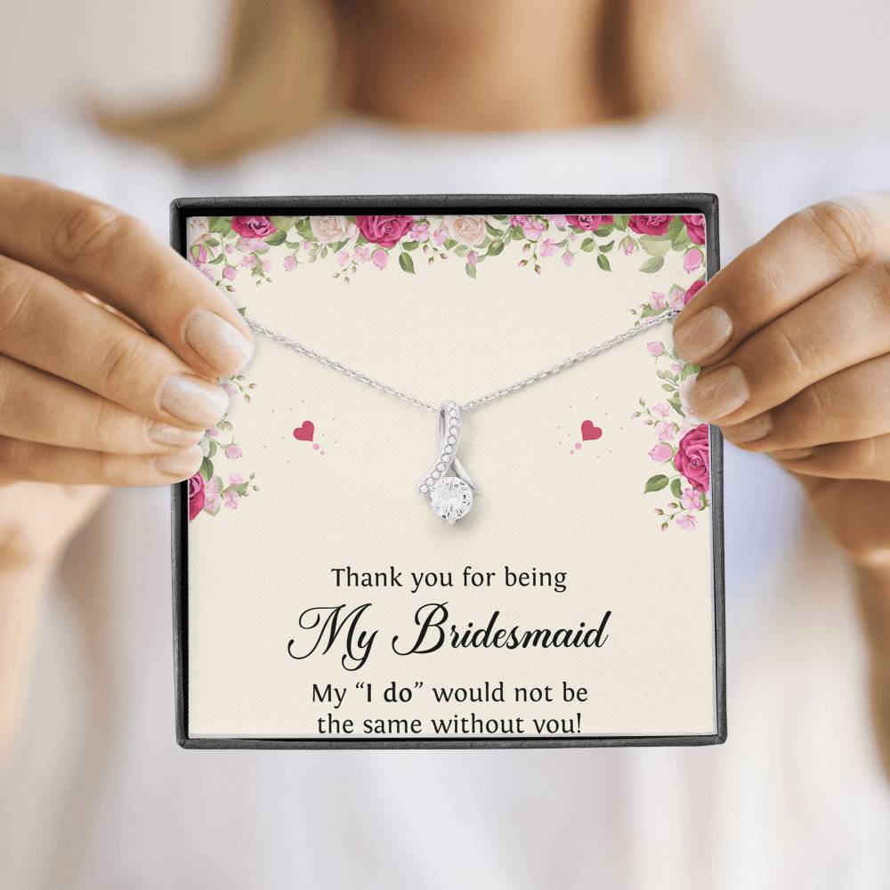 To My Bridesmaid Gifts, Thank You , Alluring Beauty Necklace For Women, Wedding Day Thank You Ideas From Bride