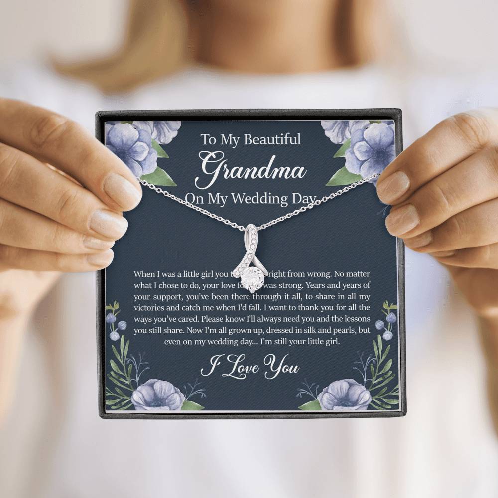 Grandmother of the Bride Gifts, When I Was A Little Girl, Alluring Beauty Necklace For Women, Wedding Day Thank You Ideas From Bride