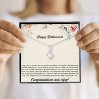 Load image into Gallery viewer, Retirement Gifts, Congratulations, Happy Retirement Alluring Beauty Necklace For Women, Retirement Party Favor From Friends Coworkers
