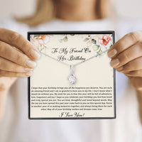 Load image into Gallery viewer, Birthday Gifts For Women, May Your Wishes Come True, Alluring Beauty Necklace, Happy Birthday Message Card Jewelry For Friend
