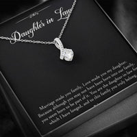 Load image into Gallery viewer, To My Daughter-in-law Gifts, Marriage Made You Family, Alluring Beauty Necklace For Women, Birthday Present Idea From Mother-in-law
