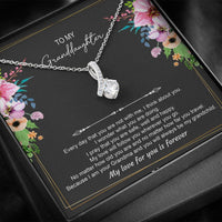 Load image into Gallery viewer, To My Granddaughter Gifts, Every Day That You Are Not With Me, Alluring Beauty Necklace For Women, Birthday Present Idea From Grandma Granpa
