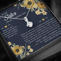 Load image into Gallery viewer, Sister of the Bride Gifts, I'll Always Be Your Sister, Alluring Beauty Necklace For Women, Wedding Day Thank You Ideas From Bride
