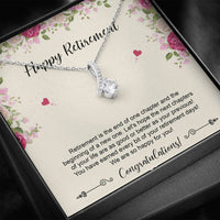 Load image into Gallery viewer, Retirement Gifts, Happy For You, Happy Retirement Alluring Beauty Necklace For Women, Retirement Party Favor From Friends Coworkers
