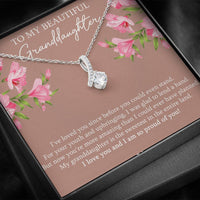 Load image into Gallery viewer, To My Granddaughter Gifts, I’ve Loved You Since Before, Alluring Beauty Necklace For Women, Birthday Present Idea From Grandma Grandpa
