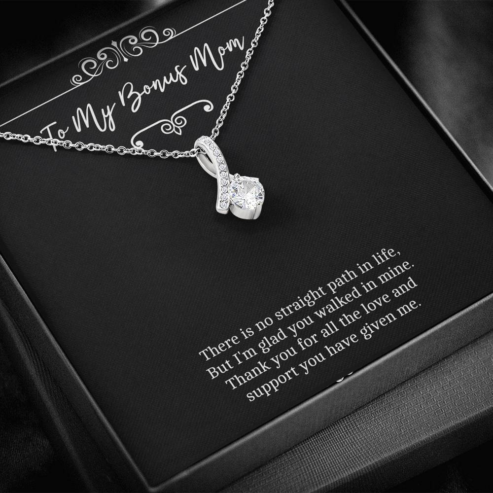 To My Bonus Mom Gifts, There Is No Straight Path In Life, Alluring Beauty Necklace For Women, Wedding Day Thank You Ideas From Bride