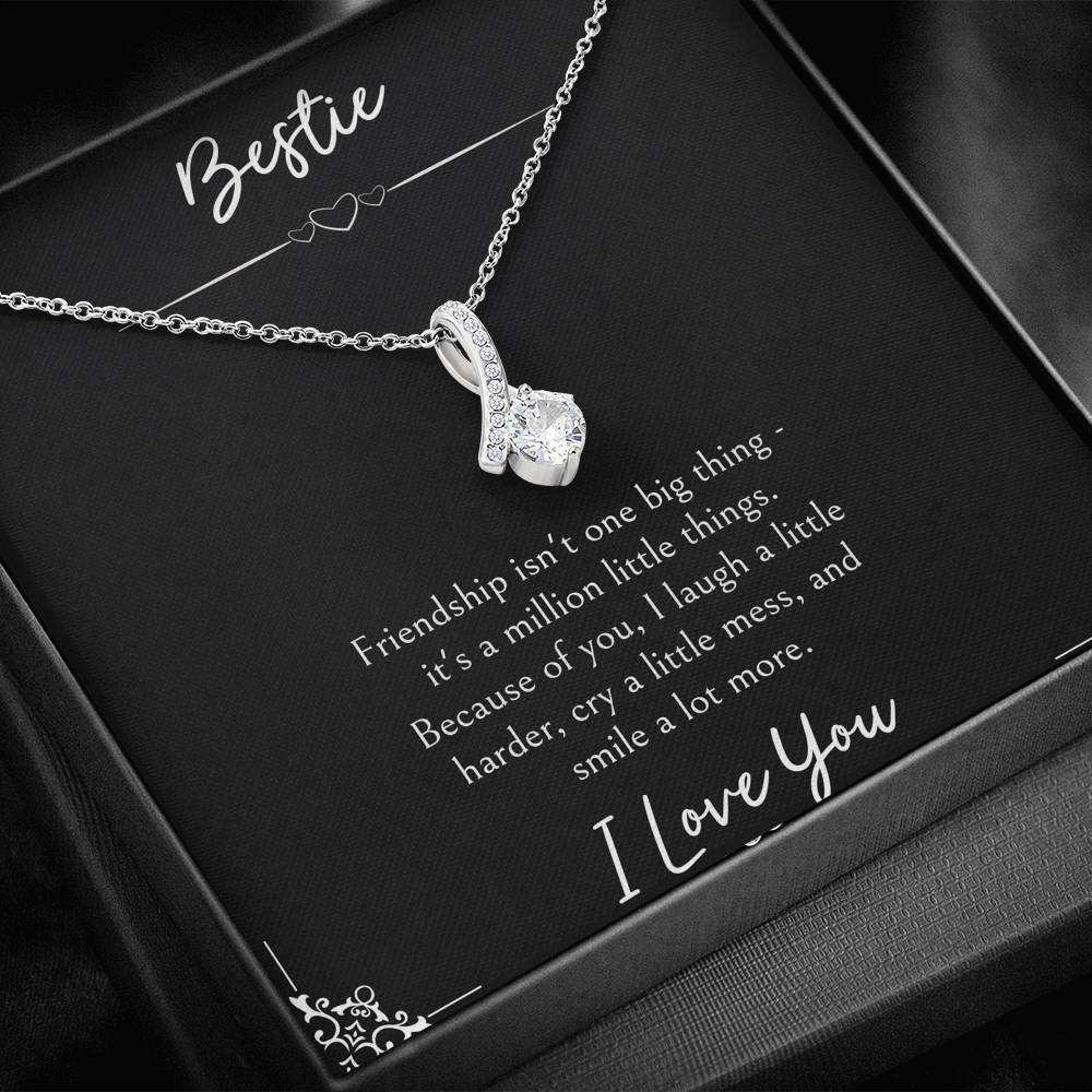 To My Friend Gifts, Because Of You, Alluring Beauty Necklace For Women, Birthday Present Idea From Bestie