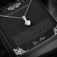 Load image into Gallery viewer, To My Daughter  Gifts, You Are My Greatest Gift, Alluring Beauty Necklace For Women, Birthday Present Idea From Dad
