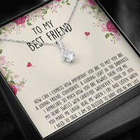 Load image into Gallery viewer, To My Best Friend Gifts, I Am So Blessed, Alluring Beauty Necklace For Women, Birthday Present Idea From Bestie
