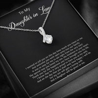 Load image into Gallery viewer, To My Daughter-in-law Gifts, Thank You For The Happiness, Alluring Beauty Necklace For Women, Birthday Present Idea From Mother-in-law
