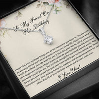 Load image into Gallery viewer, Birthday Gifts For Women, May Your Wishes Come True, Alluring Beauty Necklace, Happy Birthday Message Card Jewelry For Friend
