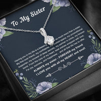 Load image into Gallery viewer, To My Sister Gifts, Having You In My Life Is A Blessing, Alluring Beauty Necklace For Women, Birthday Present Idea From Sister
