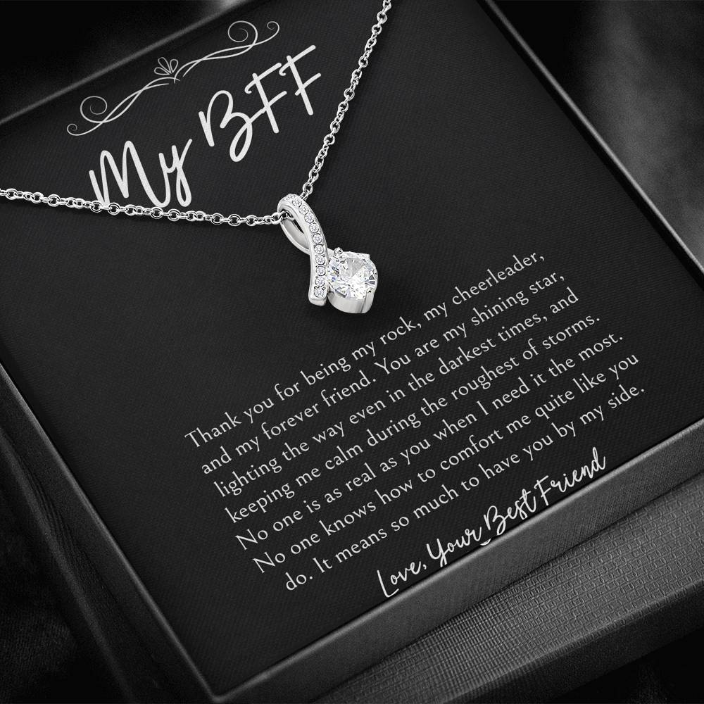 To My Friend Gifts, It Means So Much To Have You By My Side, Alluring Beauty Necklace For Women, Birthday Present Idea From Bestie