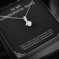 Load image into Gallery viewer, To My Unbiological Sister Gifts, Point in Every Friendship, Alluring Beauty Necklace For Women, Birthday Present Idea From Sister-in-law
