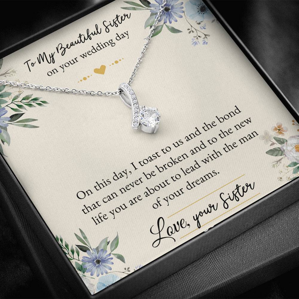 Bride Gifts, On This Day, Alluring Beauty Necklace For Women, Wedding Day Thank You Ideas From Sister