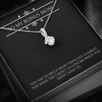 Load image into Gallery viewer, To My Bonus Mom Gifts, More Than Just A Parent, Alluring Beauty Necklace For Women, Birthday Mothers Day Present From Bonus Daughter
