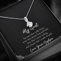 Load image into Gallery viewer, To My Aunt Gifts, Love That&#39;s Never Ending, Alluring Beauty Necklace For Women, Birthday Present Idea From Nephew
