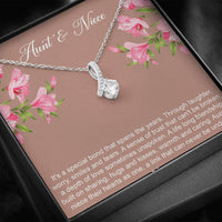 Load image into Gallery viewer, To My Aunt Gifts, Special Bond, Alluring Beauty Necklace For Women, Aunt Birthday Present From Niece
