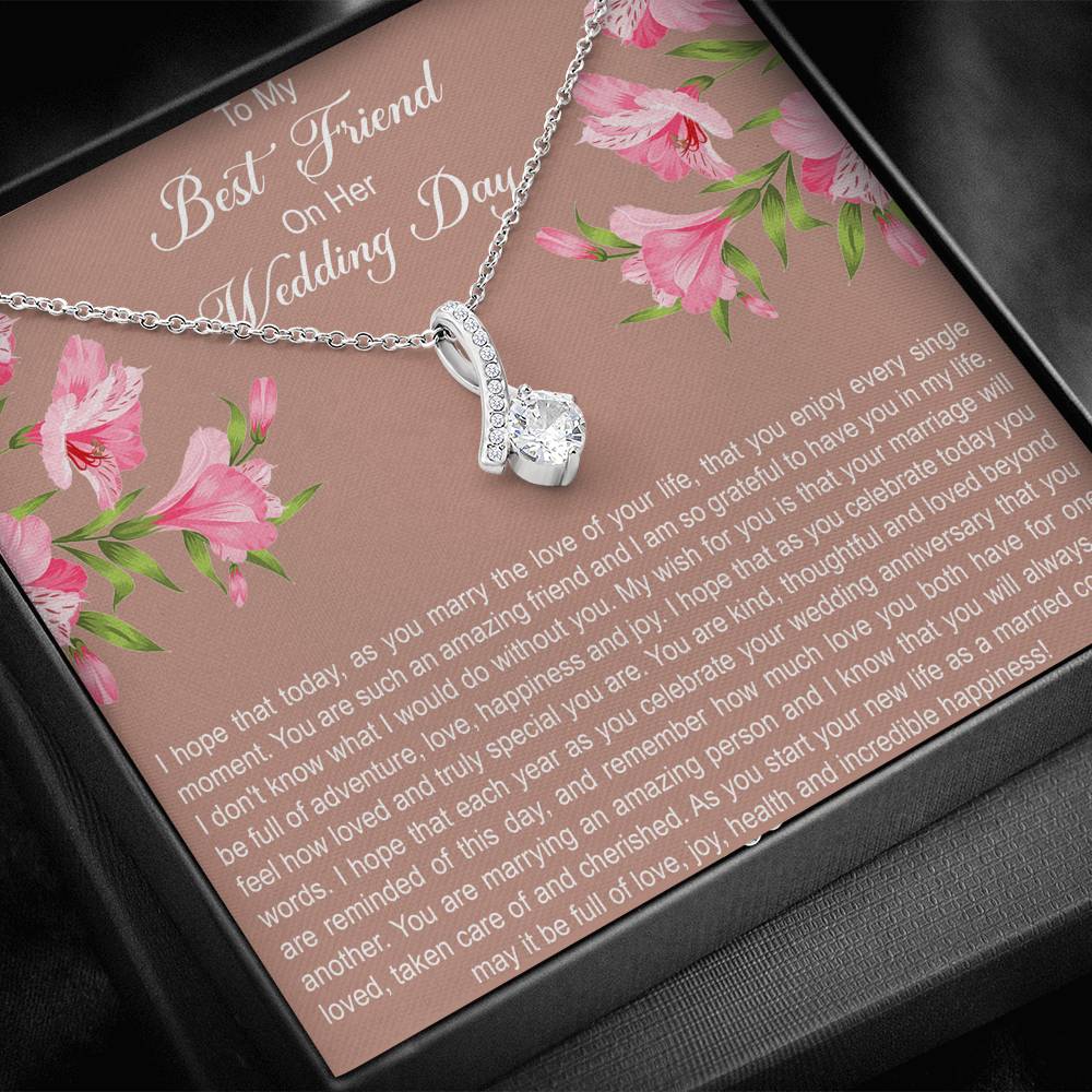 Bride Gifts, I Hope You Enjoy Every Single Moment, Alluring Beauty Necklace For Women, Wedding Day Thank You Ideas From Best Friend