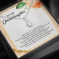 Load image into Gallery viewer, To My Granddaughter Gifts, You Are One Of My Greatest Joys, Alluring Beauty Necklace For Women, Birthday Present Idea From Grandma Grandpa

