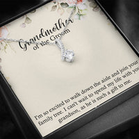 Load image into Gallery viewer, Grandmother of the Groom Gifts, Spend Life With Your Grandson, Alluring Beauty Necklace For Women, Wedding Day Thank You Ideas From Bride
