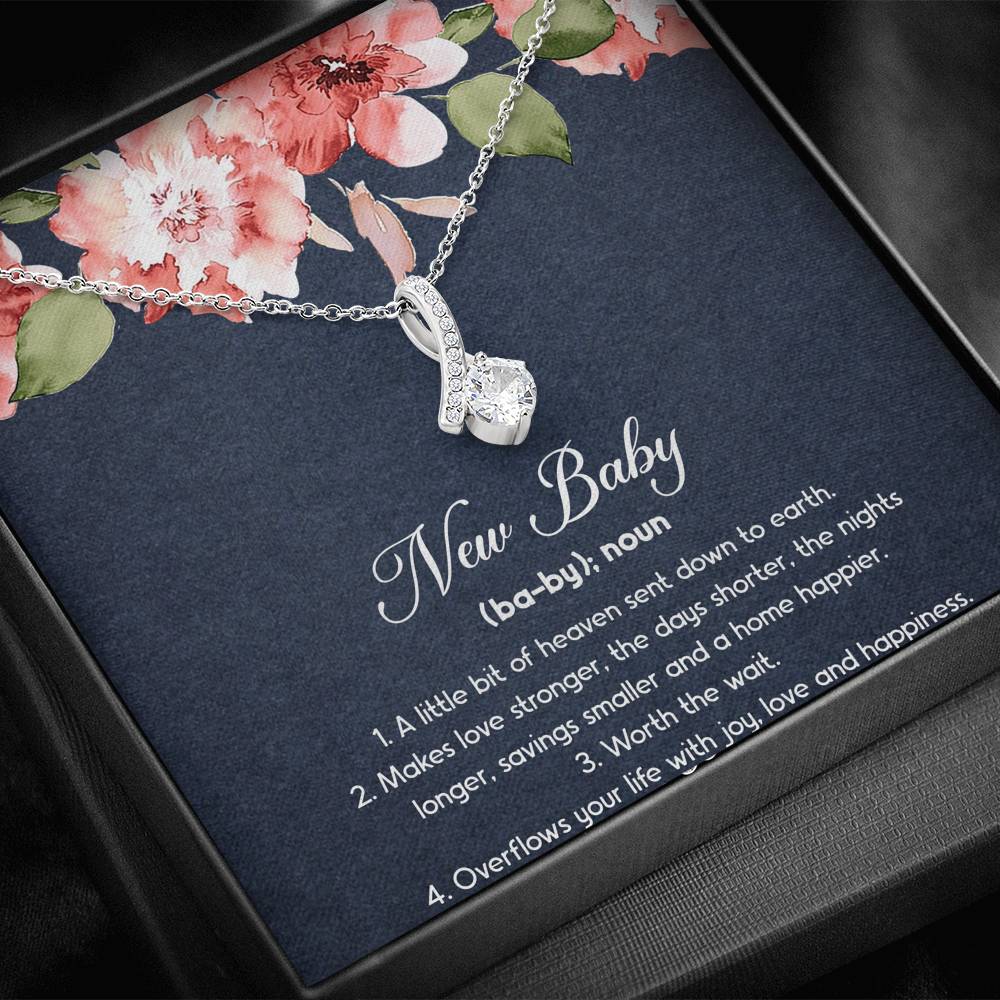 Gift for Expecting Mom, New Baby, Mom to Be Alluring Beauty Necklace For Women, Pregnancy Gift For New Mother