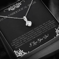 Load image into Gallery viewer, To My Unbiological Sister Gifts, I Hope You See in Yourself, Alluring Beauty Necklace For Women, Birthday Present Idea From Sister-in-law
