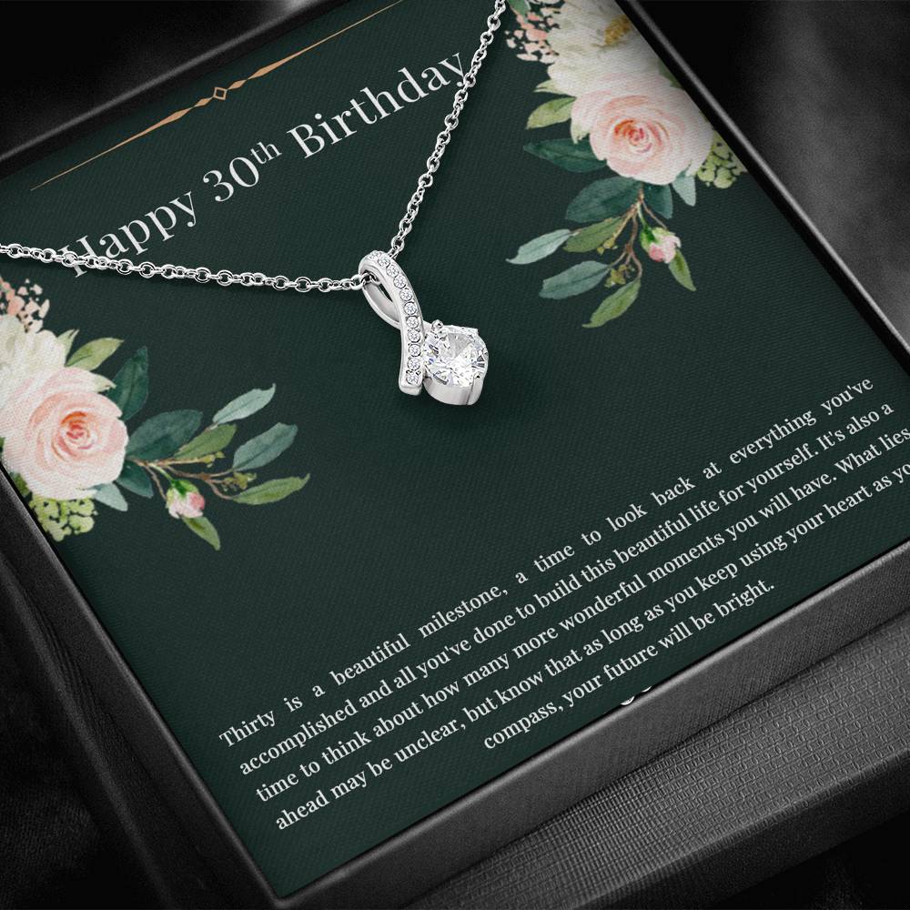Daughter Alluring Beauty Necklace - Happy 30th Birthday | Milestone Gift