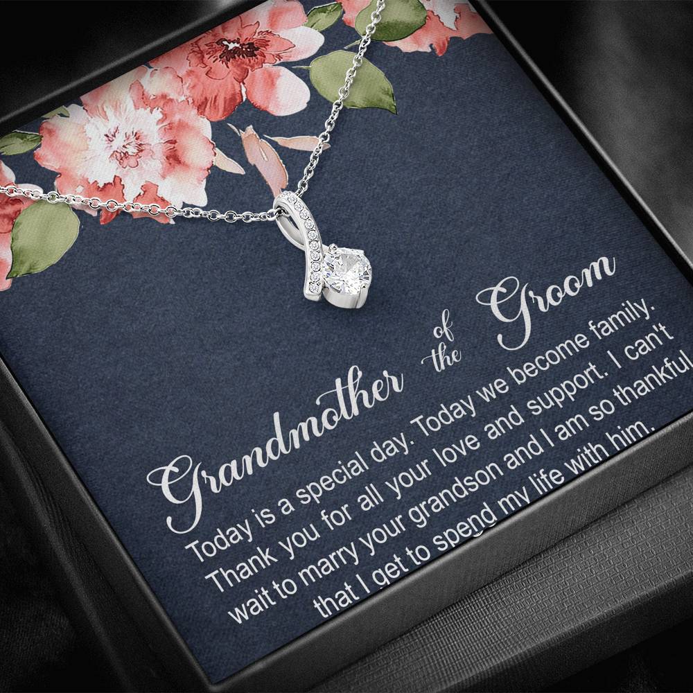 Grandmother of the Groom Gifts, Today Is A Special Day, Alluring Beauty Necklace For Women, Wedding Day Thank You Ideas From Bride
