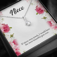 Load image into Gallery viewer, To My Niece Gifts, If Nieces Were Jewels, Alluring Beauty Necklace For Women, Niece Birthday Present From Aunt Uncle
