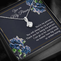 Load image into Gallery viewer, To My Girlfriend, You Are My Person, Alluring Beauty Necklace For Women, Anniversary Birthday Gifts From Boyfriend
