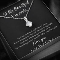 Load image into Gallery viewer, To My Fiancée, You Will Always Have Me, Alluring Beauty Necklace For Women, Anniversary Birthday Valentines Day Gifts From Fiancé
