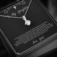 Load image into Gallery viewer, To My Daughter  Gifts, You Are Braver Than You Believe, Alluring Beauty Necklace For Women, Birthday Present Idea From Dad
