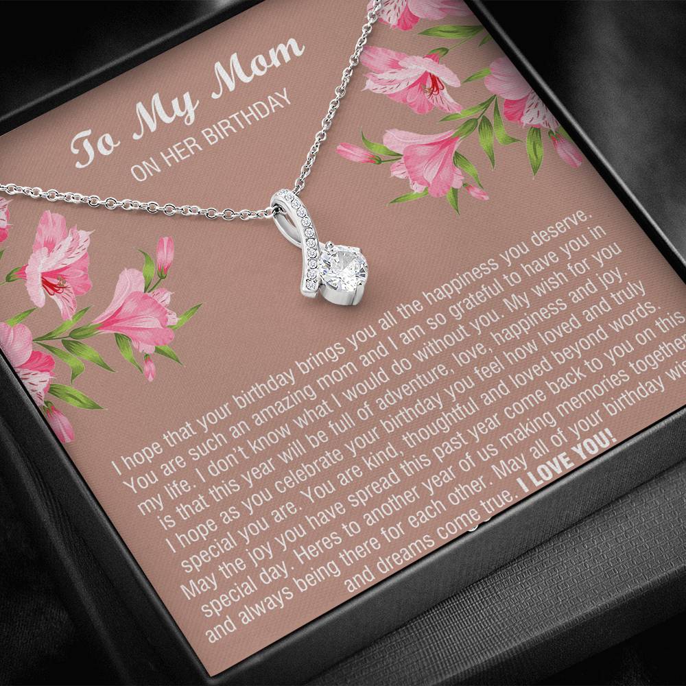 To My Mom Gifts, You Are Amazing, Alluring Beauty Necklace For Women, Birthday Present From Son Daughter