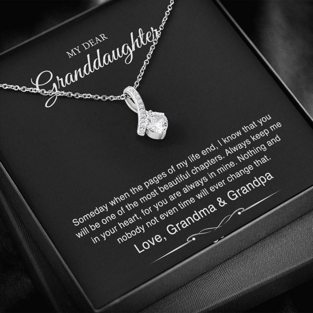 To My Granddaughter Gifts From Grandma Grandpa, Someday When The Pages Of My Life End, Alluring Beauty For Women, Birthday Present Idea From Grandmother Grandfather