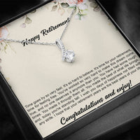 Load image into Gallery viewer, Retirement Gifts, Congratulations, Happy Retirement Alluring Beauty Necklace For Women, Retirement Party Favor From Friends Coworkers

