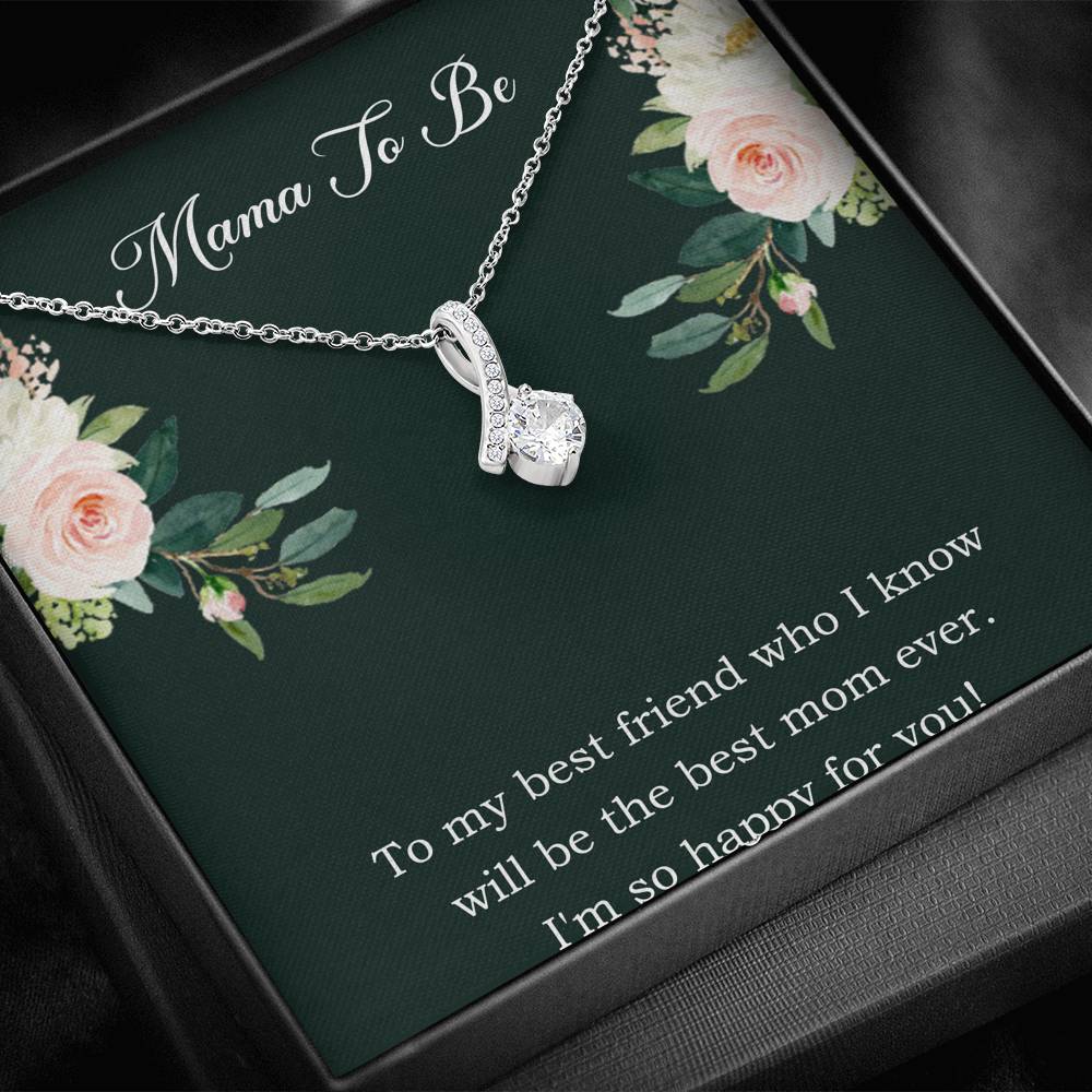 Gift for Expecting Mom, To My Best Friend, Mom to Be Alluring Beauty Necklace For Women, Pregnancy Gift For New Mother