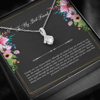 Load image into Gallery viewer, To My Best Friend Gifts, Friends Are Our Chosen Family, Alluring Beauty Necklace For Women, Birthday Present Idea From Bestie
