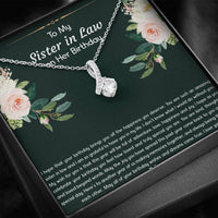 Load image into Gallery viewer, To My Sister-in-law Gifts, I Hope Your Birthday Brings You Happiness, Alluring Beauty Necklace For Women, Birthday Present Idea From Sister
