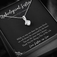 Load image into Gallery viewer, To My Unbiological Sister Gifts, Being A Part of My Life, Alluring Beauty Necklace For Women, Birthday Present Idea From Sister-in-law
