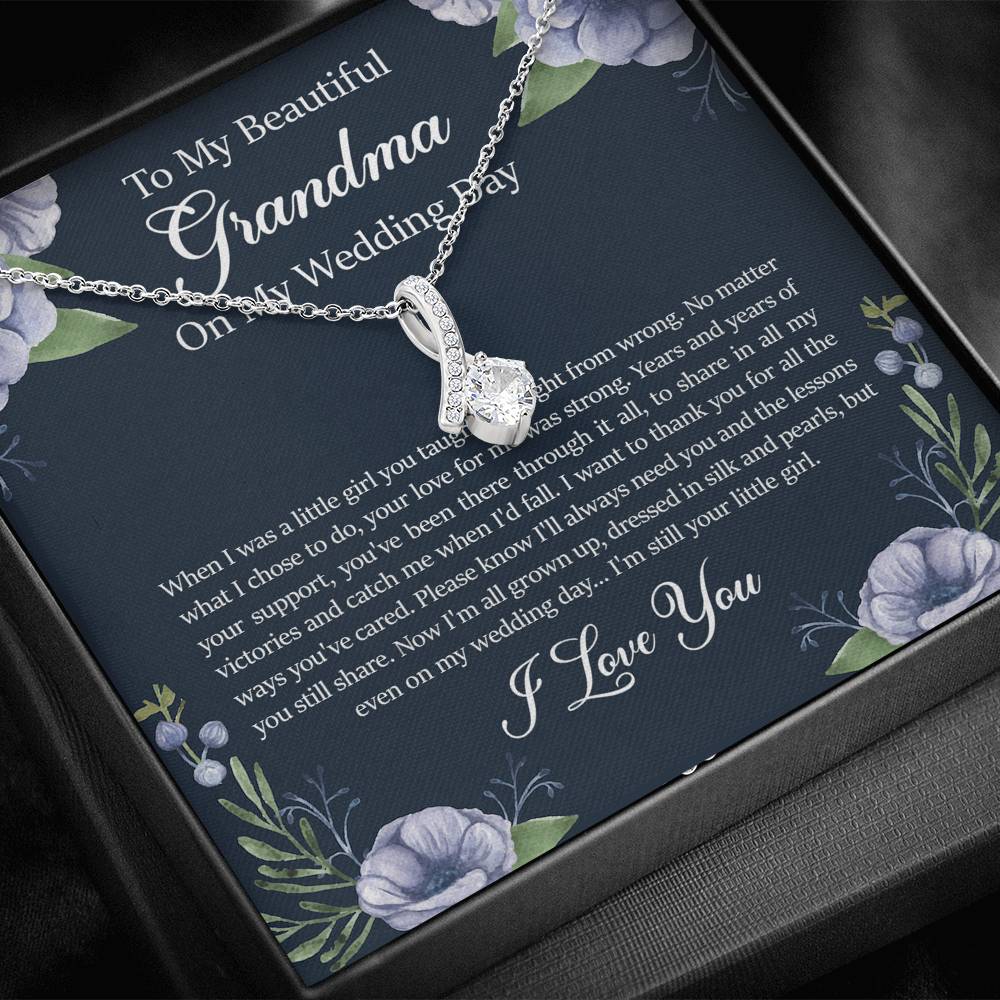 Grandmother of the Bride Gifts, When I Was A Little Girl, Alluring Beauty Necklace For Women, Wedding Day Thank You Ideas From Bride