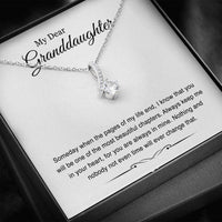 Load image into Gallery viewer, To My Granddaughter Gifts, Someday When The Pages Of My Life End, Alluring Beauty Necklace For Women, Birthday Present Idea From Grandma Grandpa
