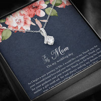 Load image into Gallery viewer, Mom of the Bride Gifts, I Am Proud To Have You, Alluring Beauty Necklace For Women, Wedding Day Thank You Ideas From Bride
