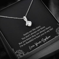 Load image into Gallery viewer, To My Aunt Gifts, Aunts Are Like Stars, Alluring Beauty Necklace For Women, Birthday Present Idea From Nephew
