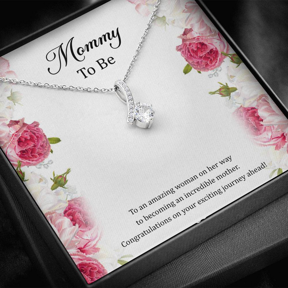 Gift for Expecting Mom, To An Amazing Woman, Mom to Be Alluring Beauty Necklace For Women, Pregnancy Gift For New Mother